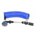 thumbnail image 2 of Hosecoil 3/8 Inch Self Coiling Garden Rv Outdoor Water Hose (25.00 Blue With Shower Wand), 2 of 4