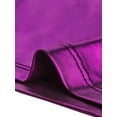 thumbnail image 7 of MODA NOVA Junior's Cowl Neck Sparkly Metallic Glitter Spaghetti Strap Camisole Top Dark Purple XL, 7 of 7