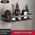 thumbnail image 1 of Bathroom Accessory Shelf No-drill Storage Organizer Aluminum Alloy Shampoo Corner Rack Wall Shelves Bathroom Accessory Accessories For Kitchen, 1 of 5