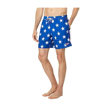 Vineyard Vines Men's Chappy Printed Swim Trunks, Large