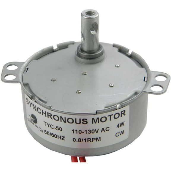 CHANCS TYC-50 Low Speed Small Synchronous Electric Motor 110V AC 0.8/1 RPM CW For Hand-made