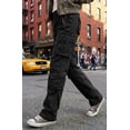 thumbnail image 5 of TRGPSG Women's Cargo Pants with 8 Pockets Cotton Casual Work Pants Y2k Camo Cargo Pants(No Belt),Black 12, 5 of 12