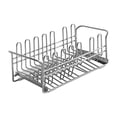 thumbnail image 4 of Soporte de drenaje para fregadero de acero inoxidable, cesta de drenaje de placa, organizador de cocina, estante para platos de jabón para encimera, Macarena tendedero de encimera, 4 of 8