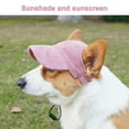 thumbnail image 4 of Dog Cap, Dog Sunshade Outdoor Travel Hat, Dog Baseball Hat for Small Medium Large Dogs Pink S, 4 of 5