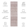 thumbnail image 6 of SAFAVIEH Courtyard Altan Geometric Indoor/Outdoor Runner Rug, Grey/Brown, 2'3" x 8', 6 of 10