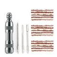 thumbnail image 2 of Juego de reparaciones de neumáticos para bicicletas Rayas de goma de neumáticos sin cámara Mantenimiento de ciclismo Mantenimiento MTB Fijación de accesorios de parche con mango plateado Sweethay OD019629-02B, 2 of 7