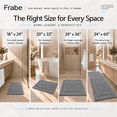 thumbnail image 5 of Frabe Ultra Soft Bathroom Rugs Absorbent, Non Slip Bath Mat 24"x43", Machine Washable with Rubber Backing, Quick Dry, Premium Microfiber Plush Carpet for Bathtub and Shower Floor, Dark Gray, 5 of 11