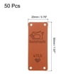 thumbnail image 2 of Uxcell 50 Pack Handmade Leather Labels, Handmade Tags Button 50x20mm, Sewing Machine, 2 of 5