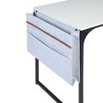 thumbnail image 6 of Homylin 47-inch Study Writing Table with 1 Side Storage Bag,Saving-Space Modern Computer Desk for Home Office, Wood Top with Metal Frame Black/White, 6 of 8