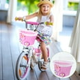 thumbnail image 4 of OFFIGAM Handlebar Basket For Bicycles Bike Basket Pink Plastic 1Pack Decoration, 4 of 10