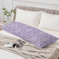 thumbnail image 6 of Purple Botanical Body Pillow Cover 20 x 60 Inch Decorative Pillow Cover Spring Summer Chic Wildflowers Lumbar Pillowcase Seasonal Rectangle Cushion Case for Couch Sofa Bed Living Room, 6 of 9