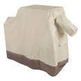 thumbnail image 2 of Funda para parrilla 420D con revestimiento de plata Oxford Funda para barbacoa Funda impermeable a prueba de polvo para parrilla de barbacoa al aire libre Beige Marrón 104 x 68,5 x 124 cm, 2 of 10