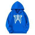 thumbnail image 5 of Afuyipoi Halloween Hoodie for Kids(4-13), Casual Fall Winter Hooded Sweatshirts Graphic Print Pullover Tops for Boys Girls Blue 11 Years, 5 of 5