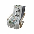 thumbnail image 4 of Spanish Soft Flannel Fleece Blanket, Feliz Pascua Happy Easter Celebration with Floral Wreath Greeting Joy Calligraphy, Cozy Plush for Indoor and Outdoor Use, 70" x 90", Multicolor, by Ambesonne, 4 of 6