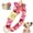 Hot Pink, variant on Pet Artist Big Flower Dog Personalized Collar Nylon Customized Pet ID Name Number Engraved S-L