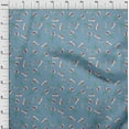 thumbnail image 3 of oneOone Viscose Jersey Grayish Blue Fabric Flower & Leaves Watercolor Fabric For Sewing Print Craft Fabric By The Yard 60 Inche Wide, 3 of 5
