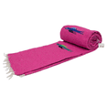 thumbnail image 5 of Hot Pink Thunderbird Heavyweight Yoga Blanket- Made for Yoga! Hand Made Mexican Blanket, 5 of 6