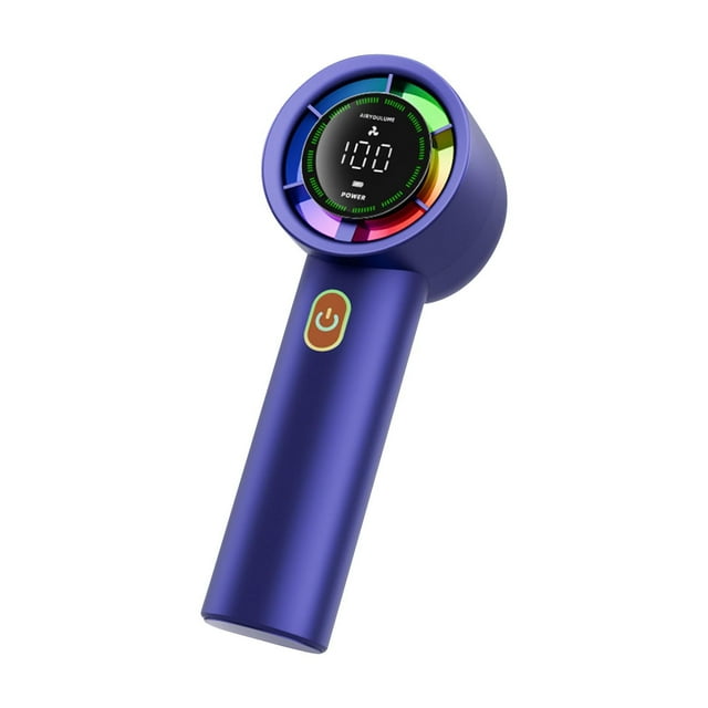 Portable Handheld Fan, 2025 Upgrade High-speed Refrigeration Fan 3-IN-1 Handheld USB Brushless Intelligent Digital Display 100 Outdoor Travel Powerful Mini Fan Clearance