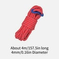 thumbnail image 3 of Outdoor Camping Tensile Wind Proof Reflective Rope Thickened 4mm, 157.5in Reflective Rope for Camping, Hiking, Canopy Shelter, Outdoor Activity, 3 of 5