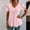 Pink, variant on QUNYINEY Womens Tops Trendy V Neck Short Sleeve Solid Casual Shirts Cut Out Peplum Loose Tops
