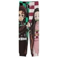 thumbnail image 4 of Demon Slayer Men's Lounge Pajamas Set 2-Piece Crew Neck Sleepwear Soft Long Sleeve Top & Pants for Sleep, Home & Vacation XL, 4 of 8