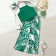 thumbnail image 4 of Uxgjfwu Girls Outfits Casual Sleeveless Tops Loose Pants Printed Tank Tops Pants Sets, 4 of 8
