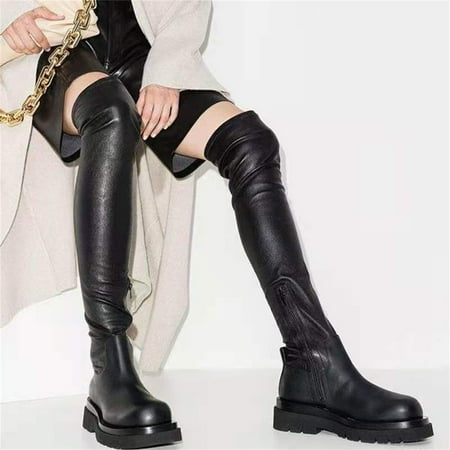 

Zedker Boots For Women Women Boots 2021Knight Boots Women S Long Boots Autumn And Winter 2022 New British Thick Heel Womens Boots Clearance Sale