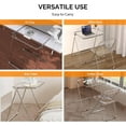 thumbnail image 5 of VINGLI Folding Acrylic Table Small TV Tray for Snack Dinner on Couch, Tiny Foldable Desk Writing Desk for Home Office for Small Spaces, 5 of 7