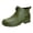 2AG, variant on Rain Boots Women and Men Antislip Waterproof Rubber Booties Classic Platform Rain Shoes Mud Booties for Work PVC Garden Shoes for Fishing Camping Green Size 11