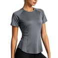 thumbnail image 2 of NELEUS Womens Plus Size Workout Tops for Activewear Athletic Gym Tee Casual Tops Loose Fit Quick Dry Crew Neck,Gray,US Size 2XL, 2 of 11