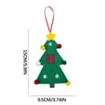 thumbnail image 2 of Vaidha 2024 New Christmas Tree Decorations Mini Christmas Tree Embroidery English Letter Christmas Pendant Small Pendant, 2 of 2