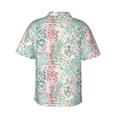 thumbnail image 3 of Goofa Watercolor Tiger Hawaiian Shirt for Men, Unisex Summer Beach Casual Short Sleeve Button Down Shirts,Aloha Tropical Floral print shirt-X-Large, 3 of 9