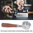 thumbnail image 4 of 3 Ear 58mm Bottomless Portafilter, Stainless Steel Coffee Basket, Detachable, for Coffee Makers, 4 of 8
