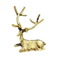 thumbnail image 3 of deevoka Animal Statue Cabinet Artwork Centerpiece Decorative Tabletop Deer Sculpture Dark Gold, 3 of 9