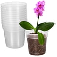 thumbnail image 4 of Mobutofu 10Pcs Clear Plastic Containers For Orchids With Drainage, 4 of 8