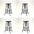 thumbnail image 2 of Krafteriors STL-HRW Hans Rustic Stool Wood - Walnut Black, 2 of 2