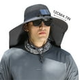 thumbnail image 4 of WKSCLPAI Solar Fan Hats,Wide Brim Sun Hats for Man/Women,Outdoor Bucket Hat with 3 Speed Solar Fans Built in,Summer UV Protection Fishing Hat with Neck Flap, 4 of 4