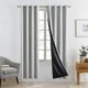 thumbnail image 4 of Cortinas Opacas con Reducción de Ruido - Cortinas Térmicas con Ojales para Mayor PrivacidadGris MNFD, 4 of 6