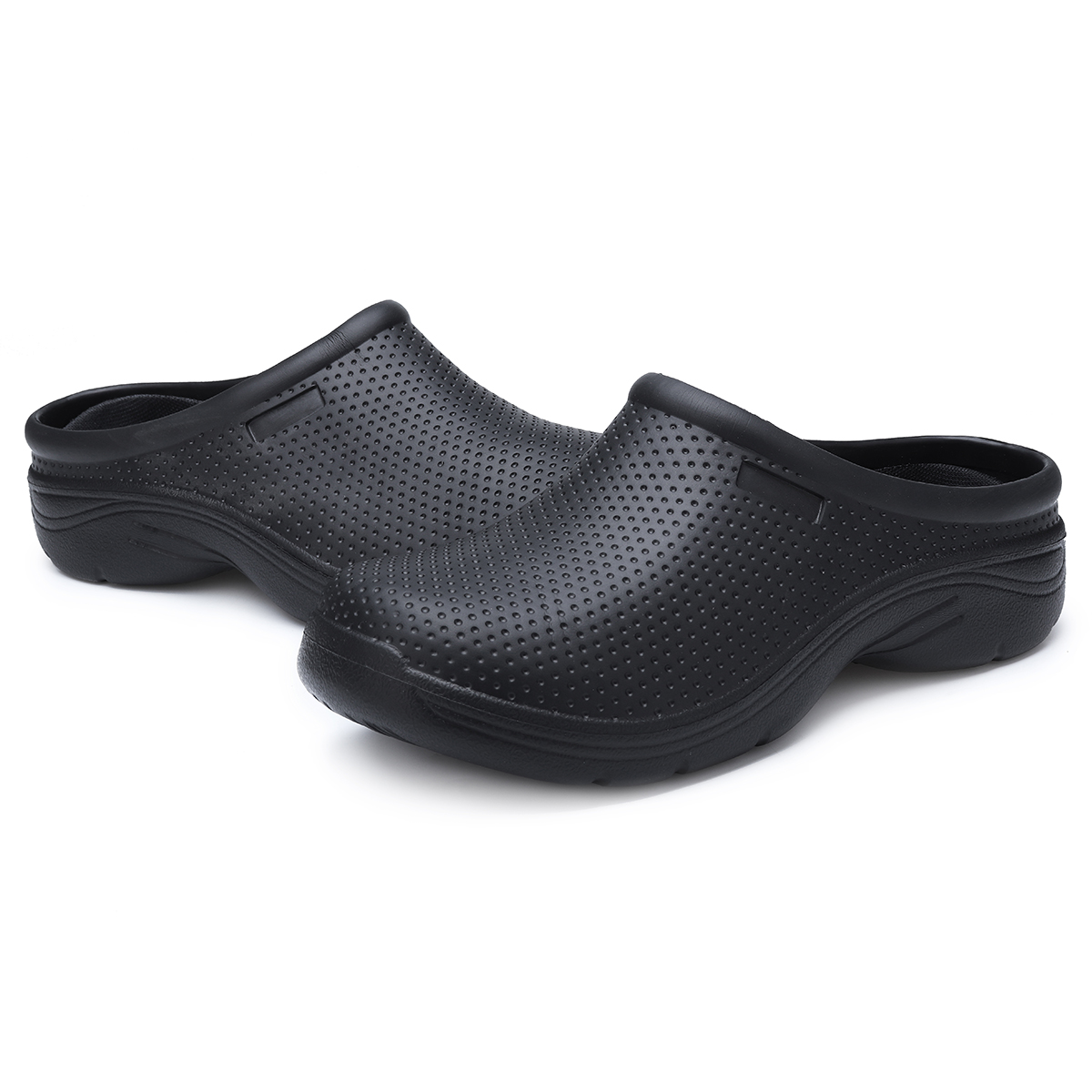 rubber slip on clogs