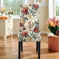 thumbnail image 4 of TSOVTHRID Vintage Rose Flower Print 5 Pcs Chair Covers and Tablecloth Set Removable Washable Table Cover and Chair Seat Slipcover for Home Hotel Dining Room Banquet, 4 of 7
