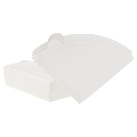200 Count Size V01 Disposable Paper Percolator Coffee Filters Natural Unbleached Wood Fiber,White