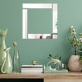 thumbnail image 3 of Decoración de pared Indoor Oblong Etiqueta engomada de la etiqueta engomada Adorno Simple estilo espejo Adorno para el hogar Restaurante Diseño de escena 10 piezas kenally HA012112-00, 3 of 7