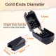 thumbnail image 2 of Paquete de 50 lengüetas para tirar de la cremallera, puntas de los extremos del cordón, clips para los extremos del cordón, bloqueo del cordón para mochila Paracord, cordón rápido sin atar, triatlón,, 2 of 5