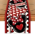 thumbnail image 1 of Camino De Mesa Para El Día De San Valentín, Cubierta De Mesa Para El Día De Galentines, Decoración De Ratón De Dibujos Animados Rosa, Decoraciones Para El Día De San Valentín Para Fiesta En Casa, 1 of 5