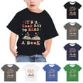 thumbnail image 2 of Uxgjfwu 3T Boy Clothes Shirts For Kids Short Sleeve Graphic T-Shirt Round Neck Crop Top For 3-14 Years Girls And Boy T-Shirt Tee 5-6 Years, 2 of 5