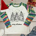 thumbnail image 4 of LEKWK Women's Christmas Sweatshirts Xmas Tree Graphic Tops Raglan Long Sleeve Crew Neck Oversized Shirts Cute Funny Holiday Blouses Going Out Clothes Winter Fashion Outfits, 4 of 5