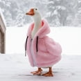 thumbnail image 6 of RUINIXCW 7 Inch Desk Goose Outfits Desk Duck Outfit Mini Porch Goose Outfit Funny Hooded Sweatshirt for Desktop Goose Figurine Fall Winter Desk Goose Clothes Table Centerpieces Decor (No Goose), 6 of 10