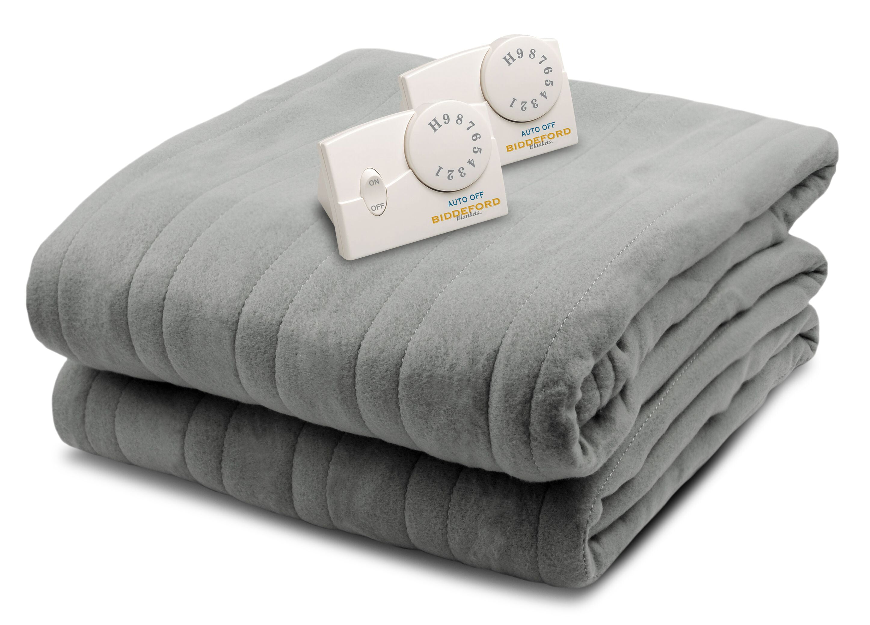 Biddeford Blankets Comfort Knit Fleece Heated Electric Blanket, Queen