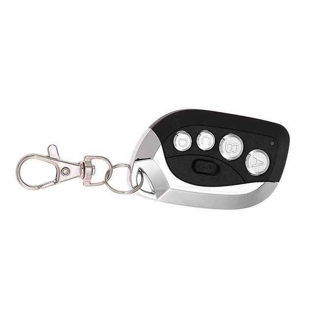 433.92MHz Clave De Control Remoto Fob 4 Canales Duplicador De Puertas De Puerta De Garaje Inalámbricas Con Material De ABS Impermeable Para Autos Sistemas De Alarma