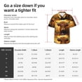 thumbnail image 6 of Lsque Sunset Sunflower Cow A pattern Hawaiian Shirt for Men, Unisex Summer Beach Casual Short Sleeve Button Down Shirts-Small, 6 of 9